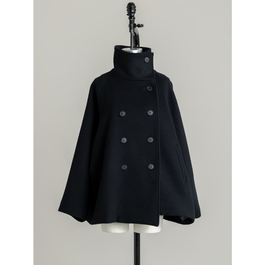 STAND HALF COAT/Black