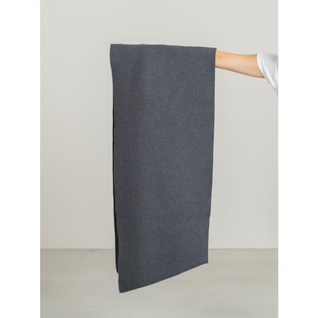 KNIT WIDE STOLE/Gray