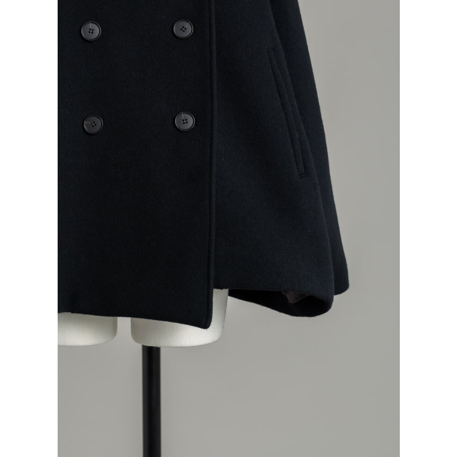 STAND HALF COAT/Black