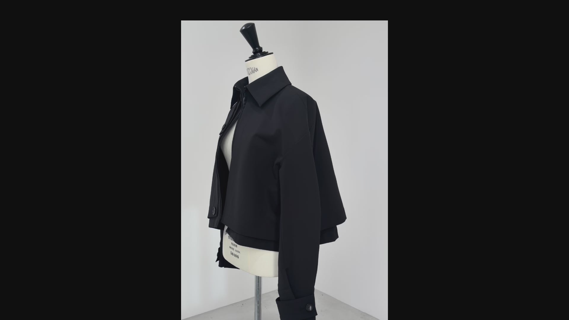 PRE ORDER]JERSEY LIKE COAT/Black – FREY.online