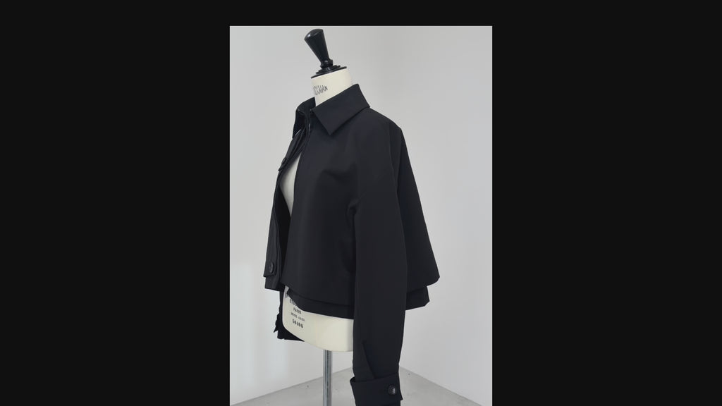 【PRE ORDER】JERSEY LIKE COAT/Black